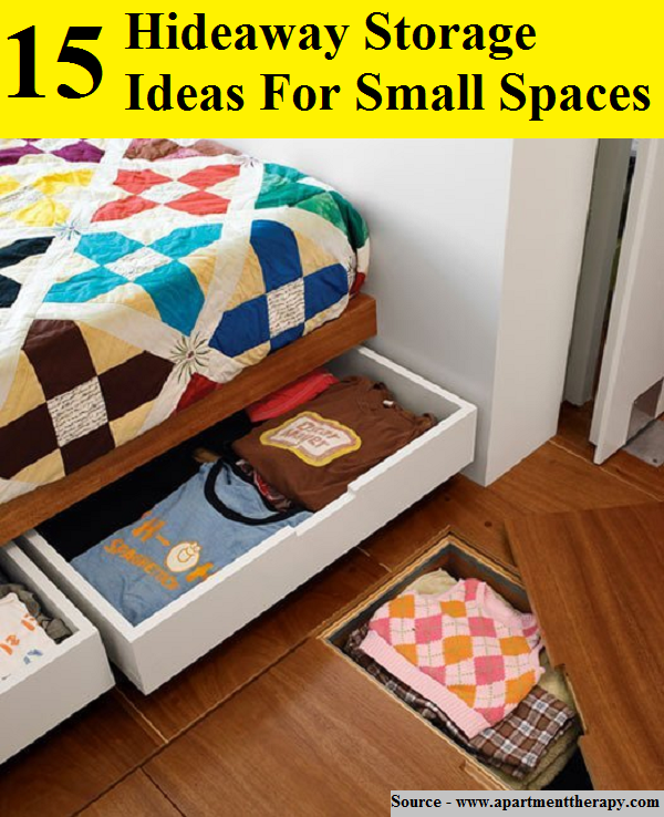 15 Hideaway Storage Ideas For Small Spaces