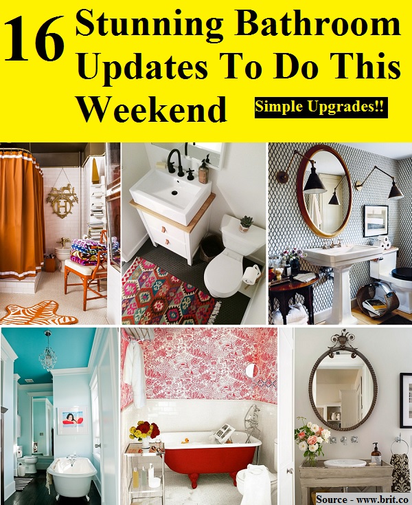 16 Stunning Bathroom Updates To Do This Weekend
