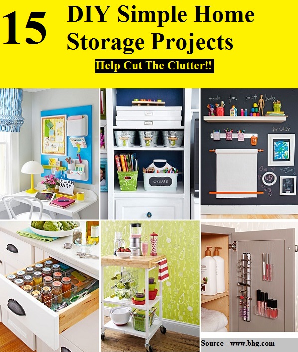 15 DIY Simple Home Storage Projects