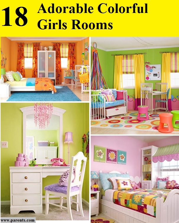 18 Adorable Colorful Girls Rooms