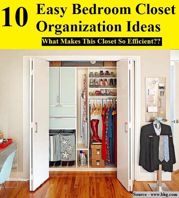 10 Easy Bedroom Closet Organization Ideas