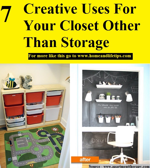 7 Creative Uses For Your Closet Other Than Storage