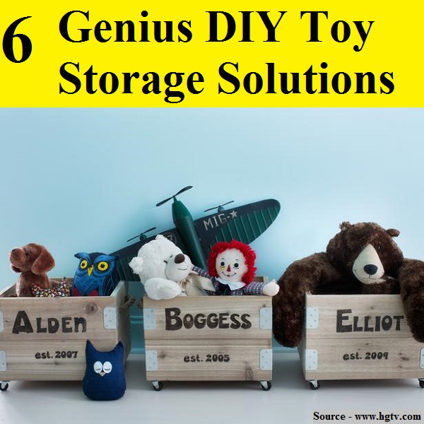 6 Genius DIY Toy Storage Solutions