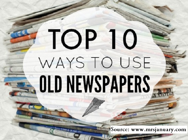 Top 10 Ways to Use Old Newspapers