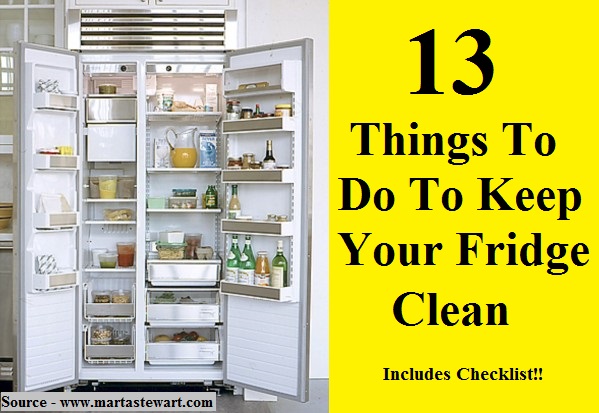 13 Things To Do  To Keep Your Fridge Clean