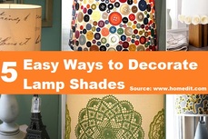 5 Easy Ways to Decorate Lamp Shades