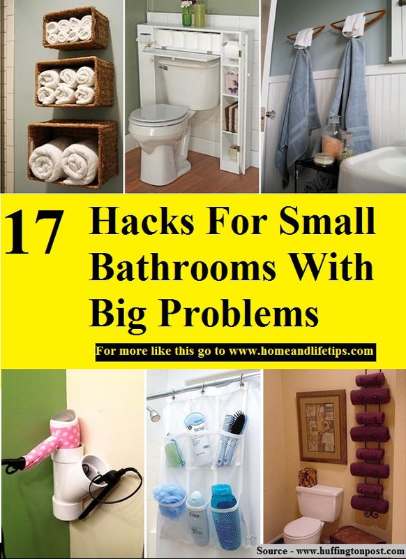 17 Hacks For Small Bathrooms With Big Problems