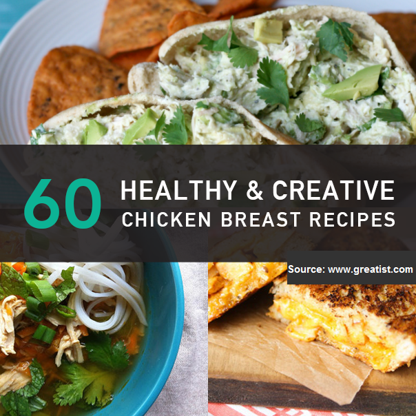 60 Healthy and Creative Chicken Breast Recipes