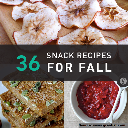 36 Healthy Snack Recipes for Fall