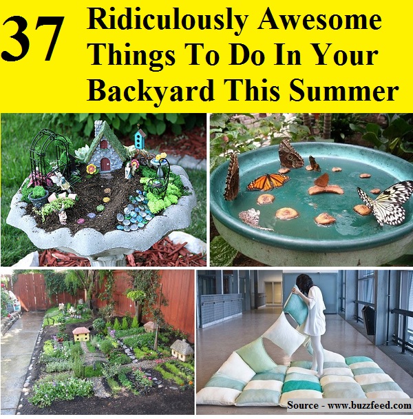 37 Ridiculously Awesome Things To Do In Your Backyard This ...