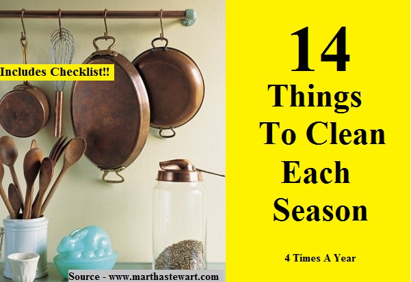 14 Things To Clean Each Season