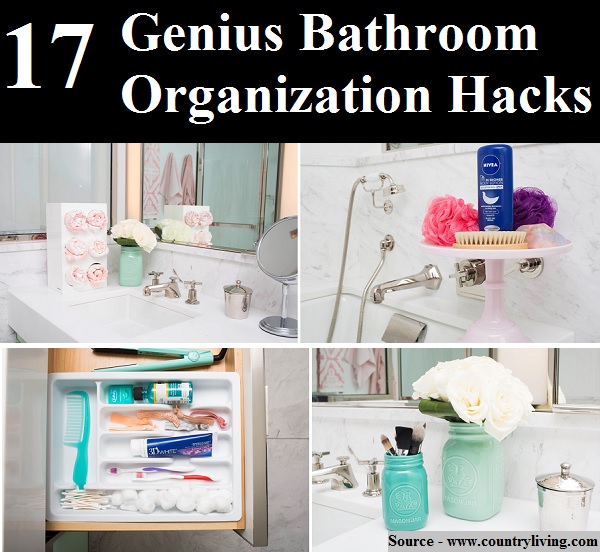 17 Genius Bathroom Organization Hacks
