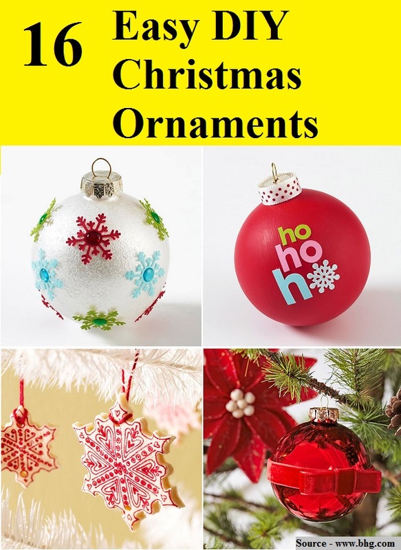 16 Easy DIY Christmas Ornaments