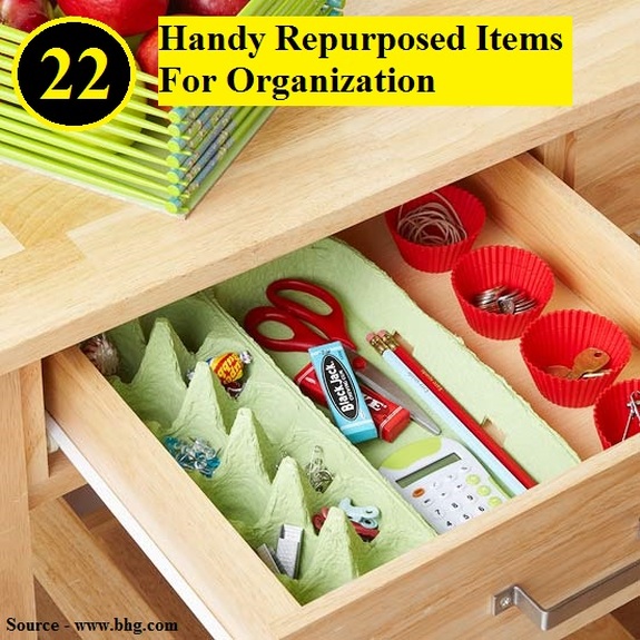 22 Handy Repurposed Items For Organization