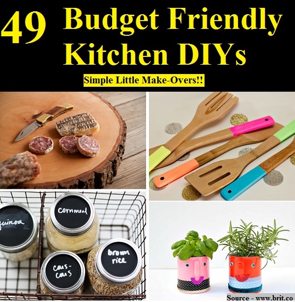 49 Budget Friendly Kitchen DIYs