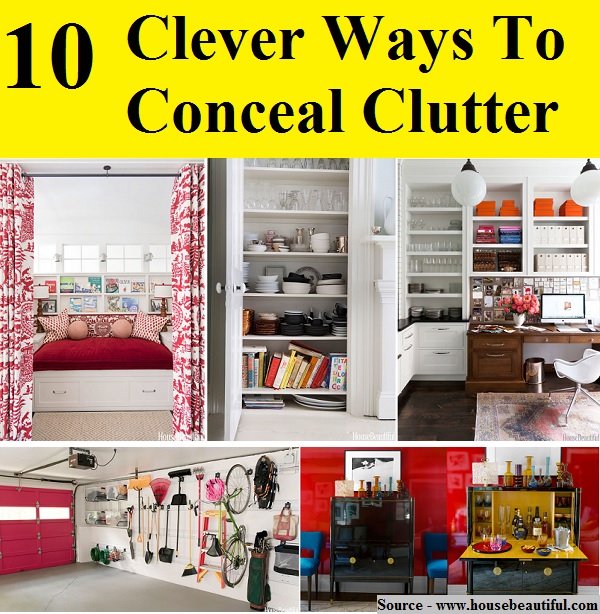 10 Clever Ways To Conceal Clutter