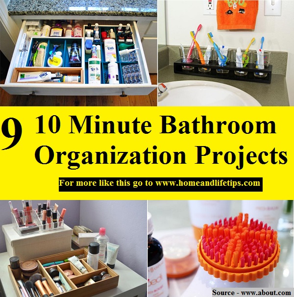 9 10 Minute Bathroom Organization Projects