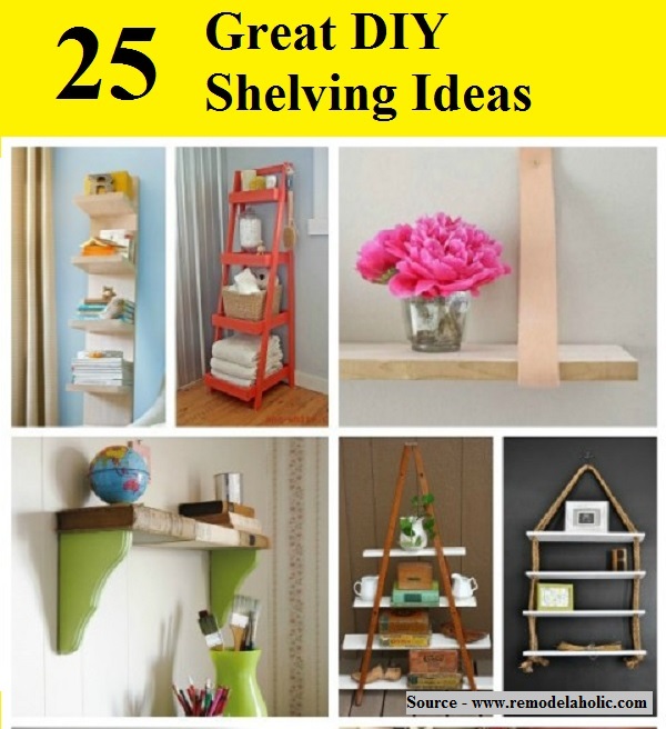 25 Great DIY Shelving Ideas