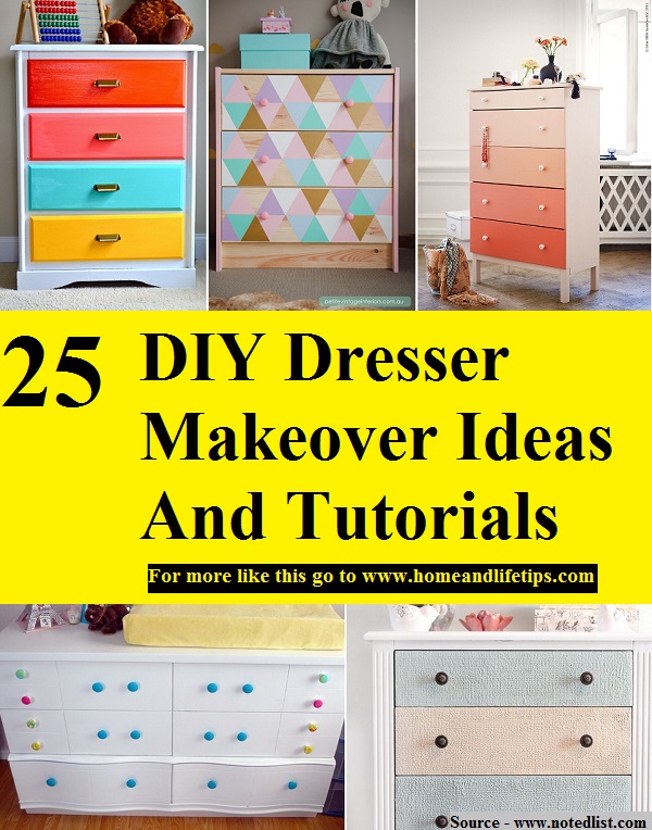 25 DIY Dresser Makeover Ideas And Tutorials