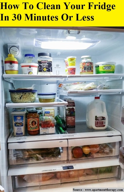 How To Clean Your Fridge In 30 Minutes Or Less