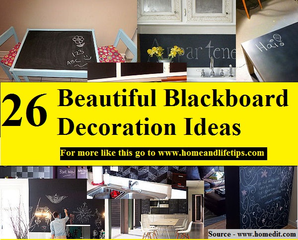 26 Beautiful Blackboard Decoration Ideas