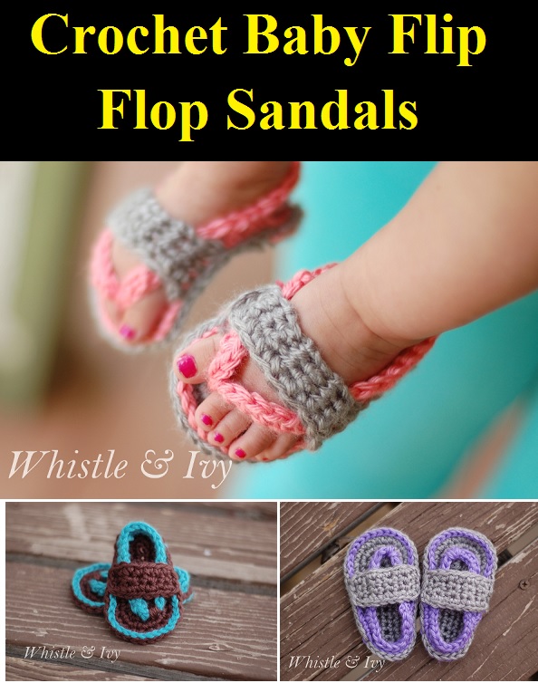 Crochet Baby Flip Flop Sandals