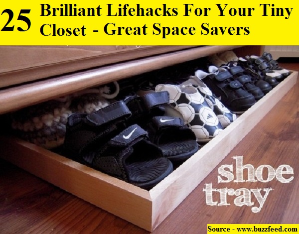 25 Brilliant Lifehacks For Your Tiny Closet