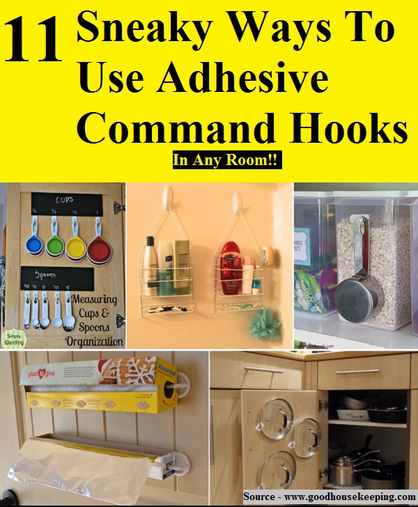 11 Sneaky Ways To Use Adhesive Command Hooks