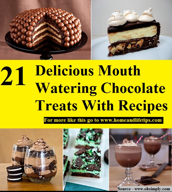 21 Delicious Mouth Watering Chocolate Treats With Recipes