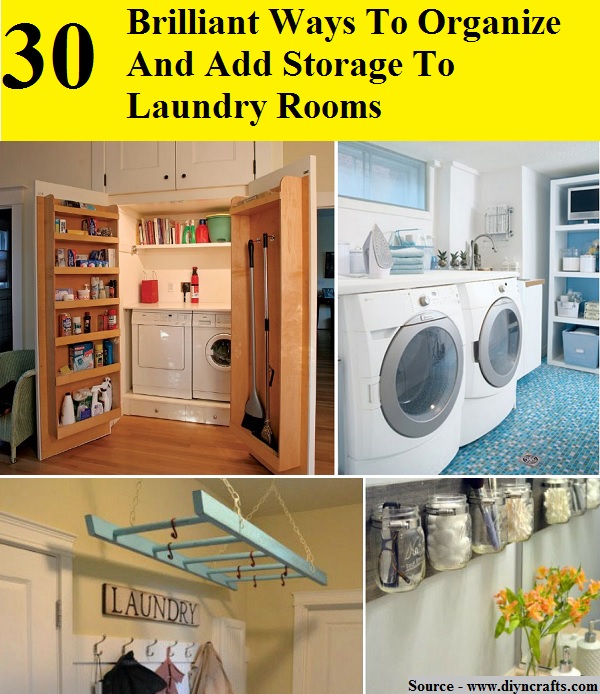 30 Brilliant Ways To Organize And Add Storage To Laundry Rooms