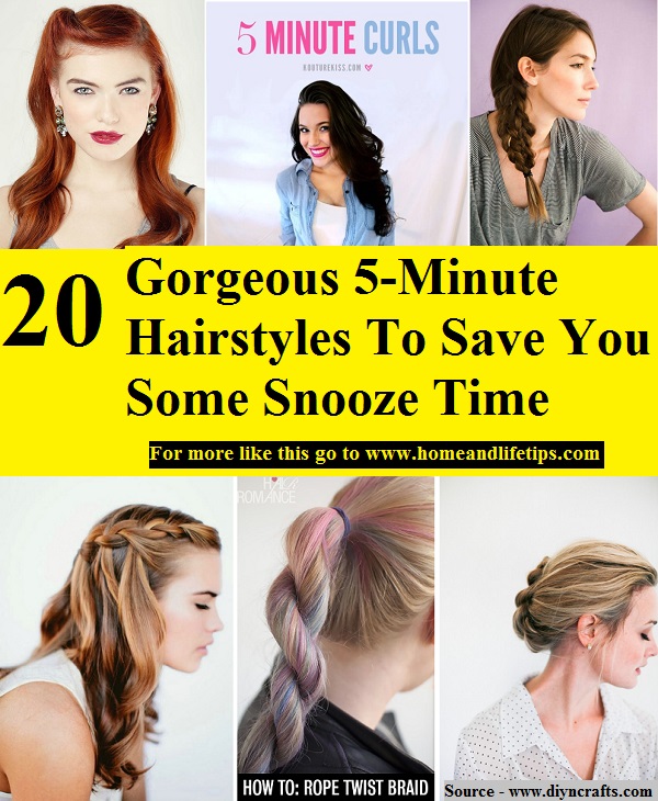 20 Gorgeous 5-Minute Hairstyles To Save You Some Snooze Time