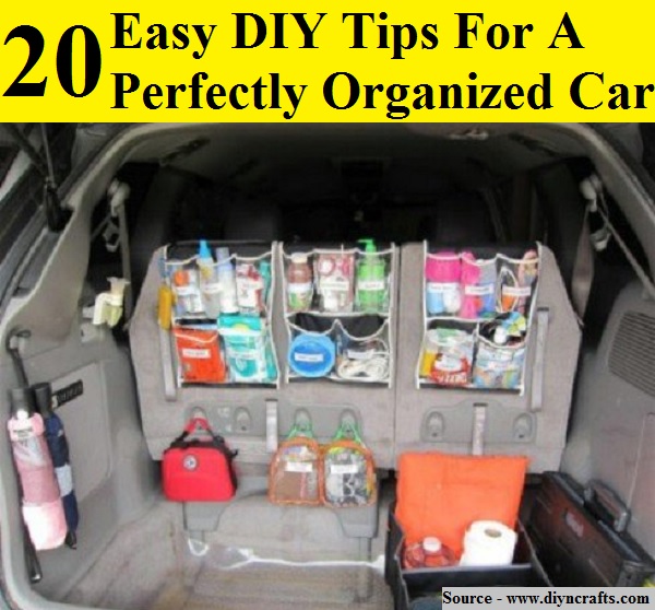 20 Easy DIY Tips For A Perfectly Organized Car