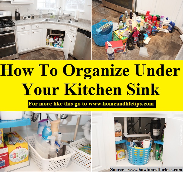 How To Organize Under Your Kitchen Sink