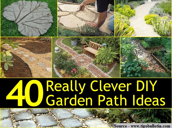 40 Really Clever DIY Garden Path Ideas