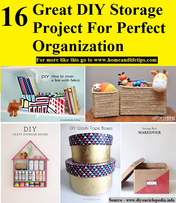 16 Great DIY Storage Project For Perfect Organization