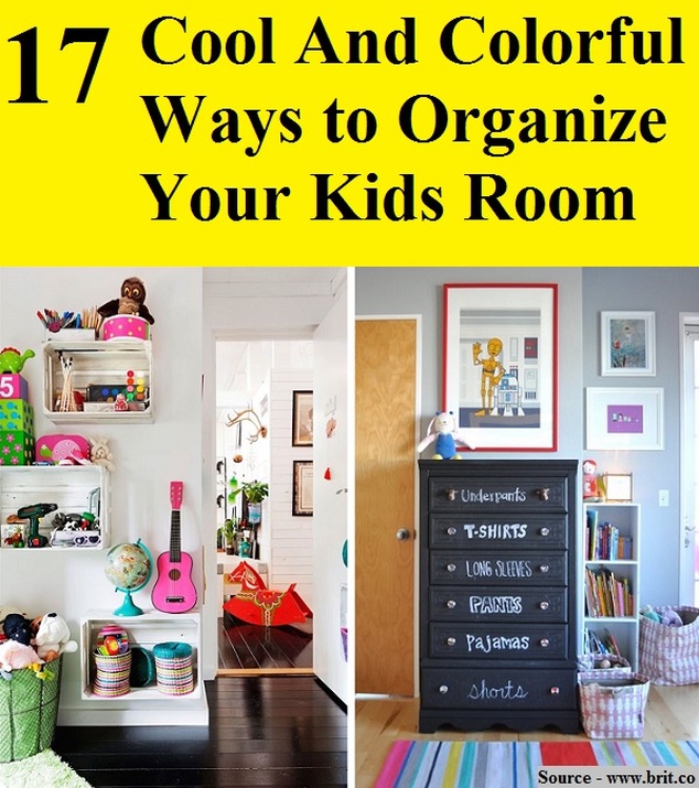 17 Cool And Colorful Ways to Organize Your Kids Room