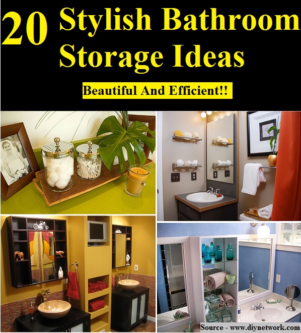 20 Stylish Bathroom Storage Ideas