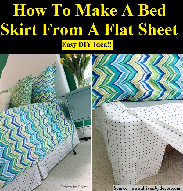 How To Make A Bed Skirt From A Flat Sheet