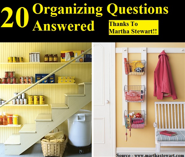 20 Organizing Questions Answered