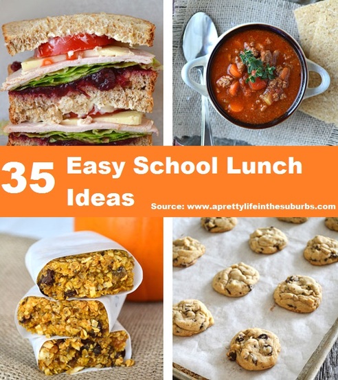 35 Easy School Lunch Ideas 