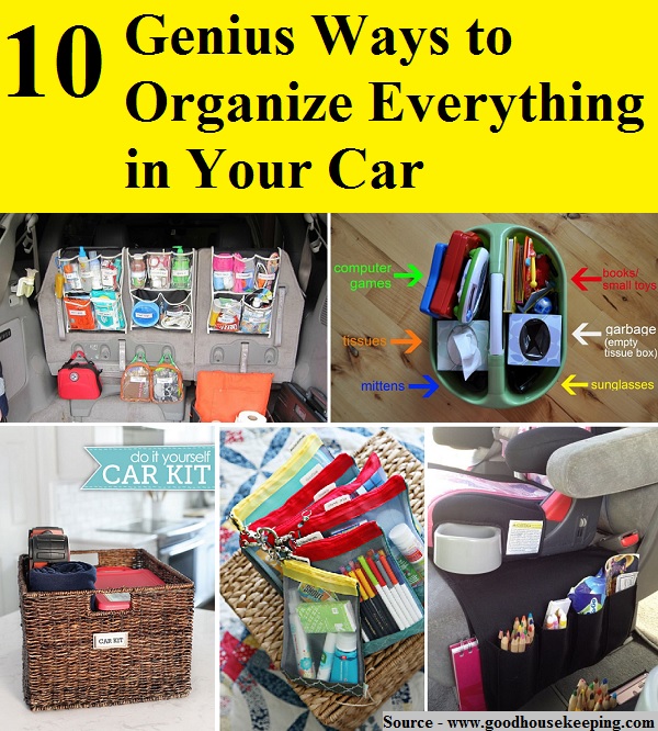 10 Genius Ways To Organize Everything In Your Car