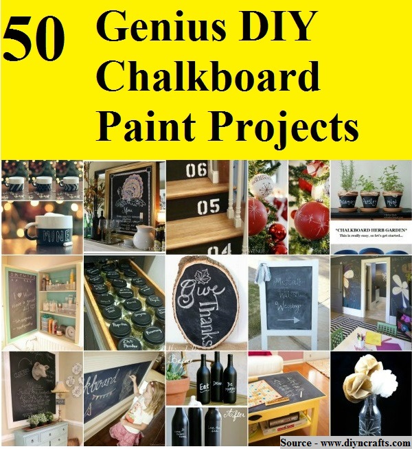 50 Genius DIY Chalkboard Paint Projects