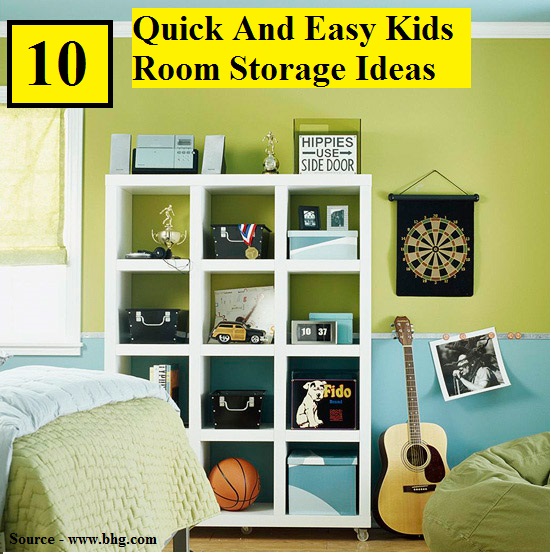10 Quick and Easy Kids' Room Storage Ideas