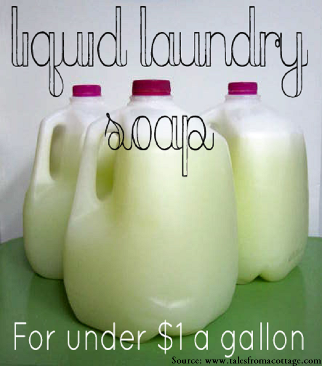 Liquid Laundry Soap for Under $1 a Gallon
