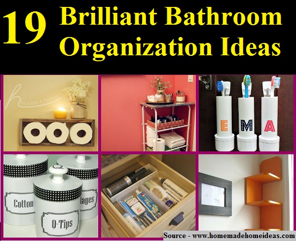 19 Brilliant Bathroom Organization Ideas