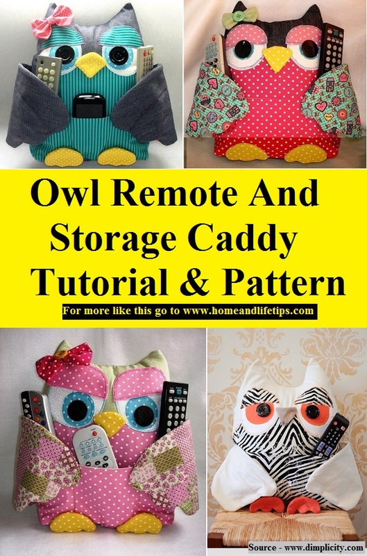 Owl Remote And Storage Caddy Tutorial & Pattern