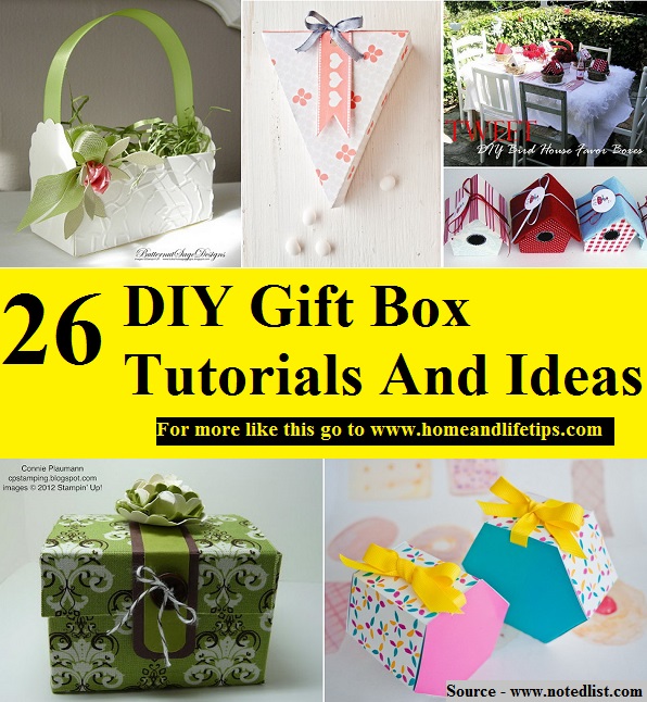 26 DIY Gift Box Tutorials And Ideas