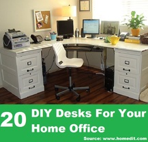 20 DIY Desks For Your Home Office