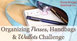 How to Organize Purses, Handbags and Wallets