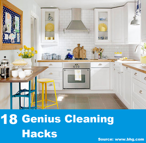 18 Genius Cleaning Hacks